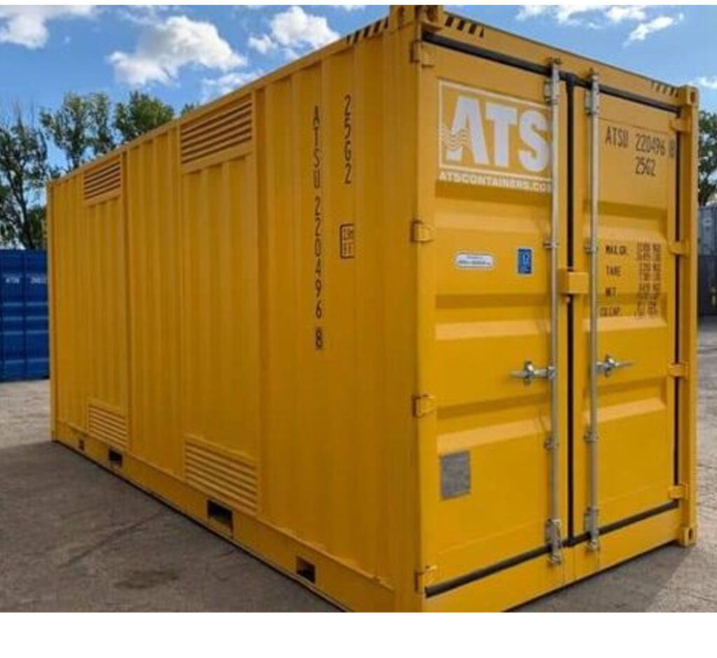 30ft Yellow One Trip Shipping Container (8ft Wide)