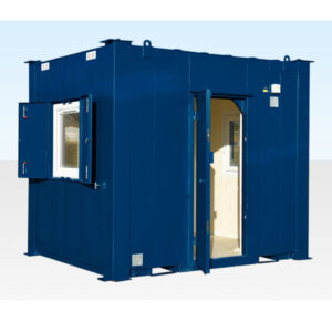 3 Window Security Gatehouse – Portable Anti-Vandal Guard Booth Cabin