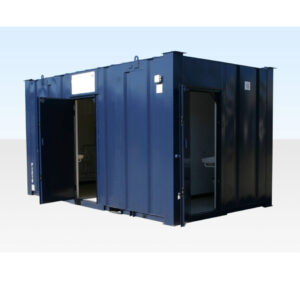 16ft x 9ft 3+1 Steel Toilet Cabin – Modular Portable Washroom Unit