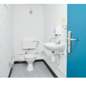 12ft x 9ft 2+1 Jackleg Toilet Cabin – Portable Modular Welfare Washroom Unit