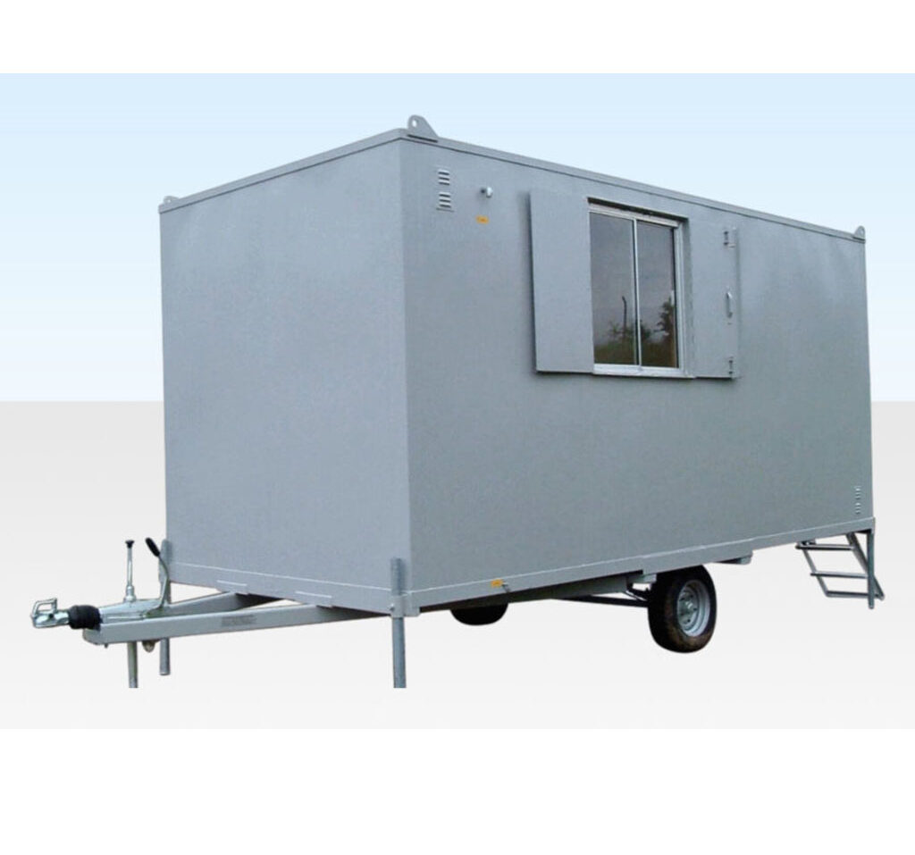 16ft x 7ft 6in Steel Mobile Anti-Vandal Office Cabin – Portable Site Office Unit