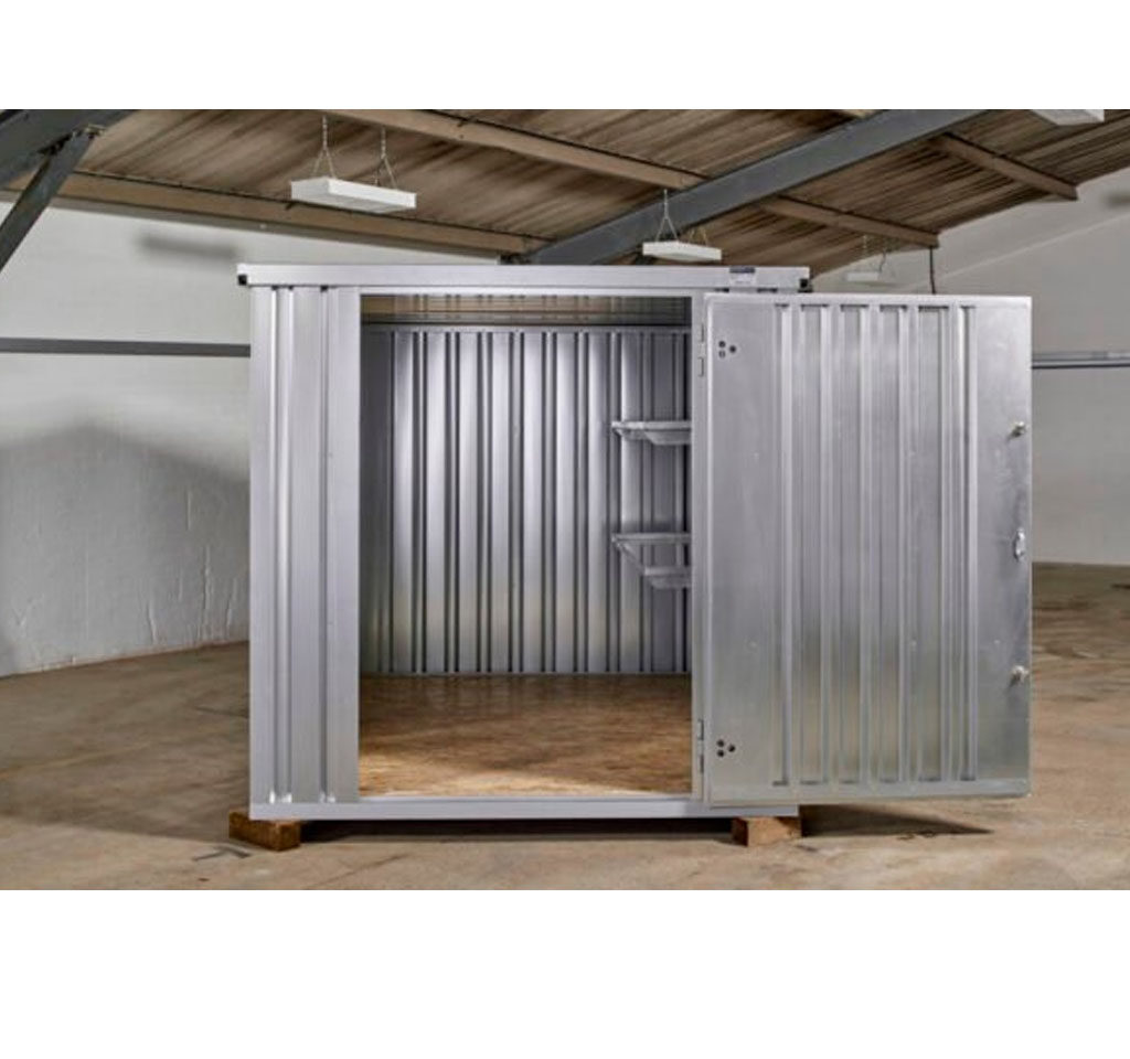 Compact Galvanised Storage Container – 3m Flat Pack Unit