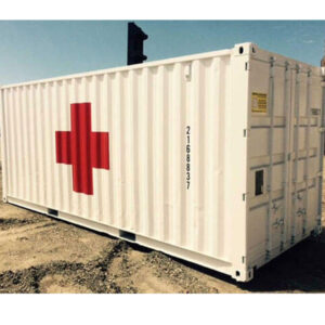 20ft Medical Container Room – Portable First Aid Unit with Mini Split & Electrical