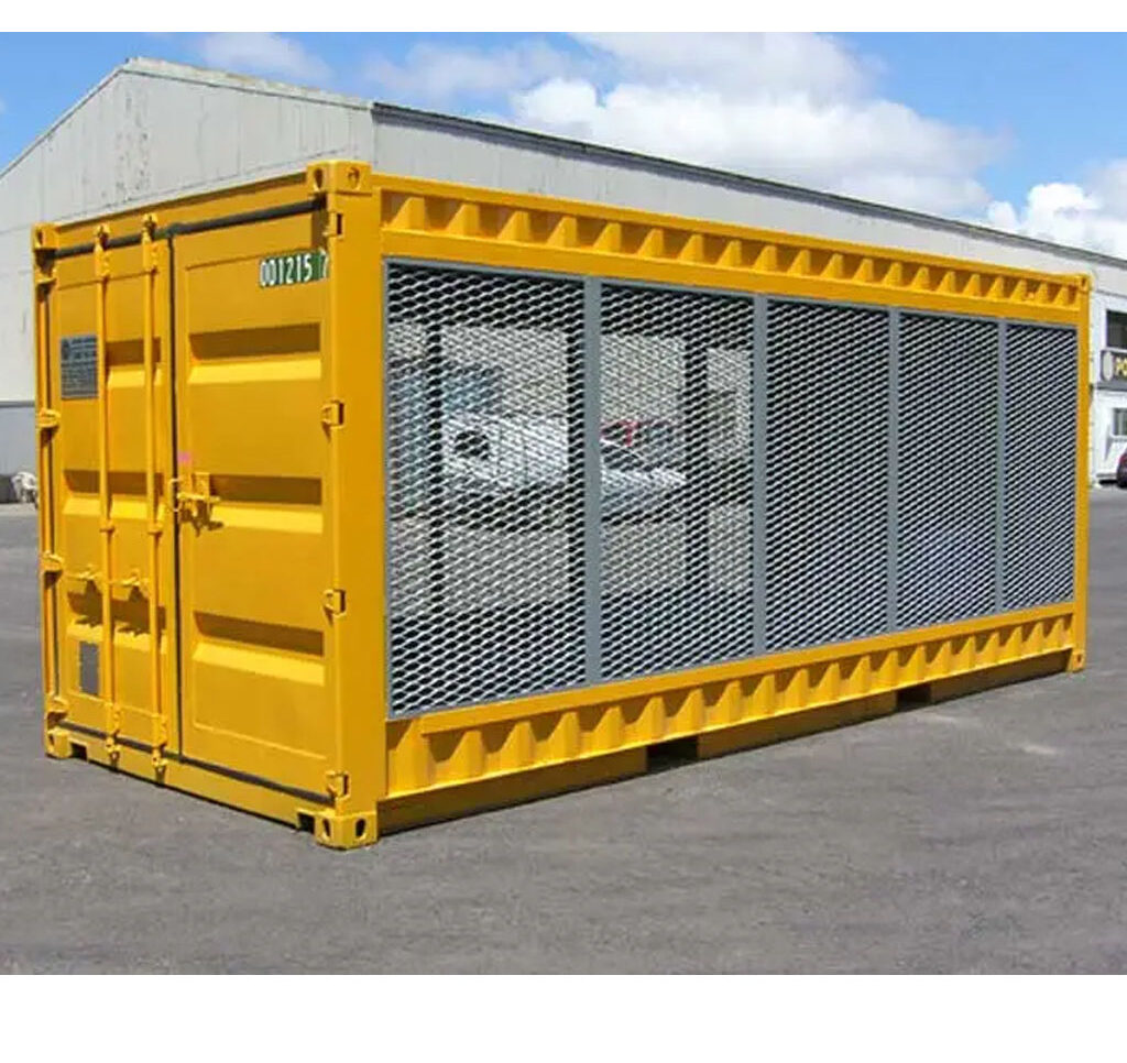 20ft Secure Cylinder Cage Container – Ventilated Gas Storage Unit