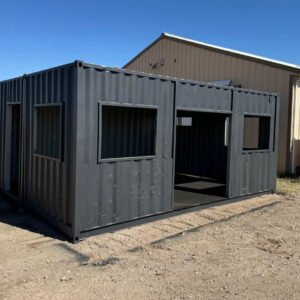 20ft Expandable Container Structure – 16ft Wide Custom Build Unit